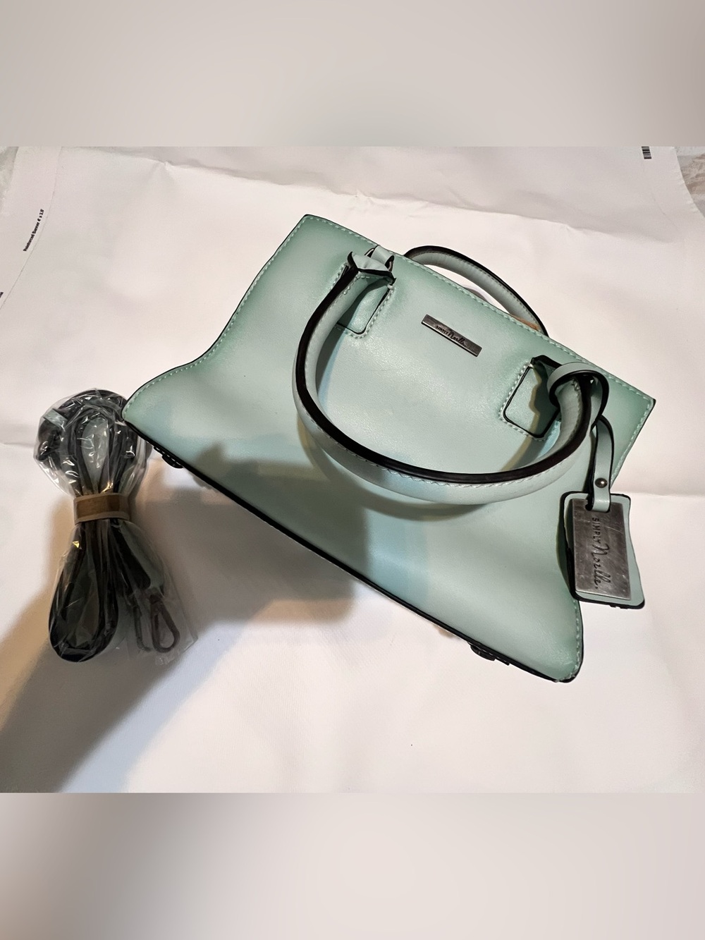 Simply Noelle Mint Green Top Handle Satchel with Shoulder Strap (NWOT)
